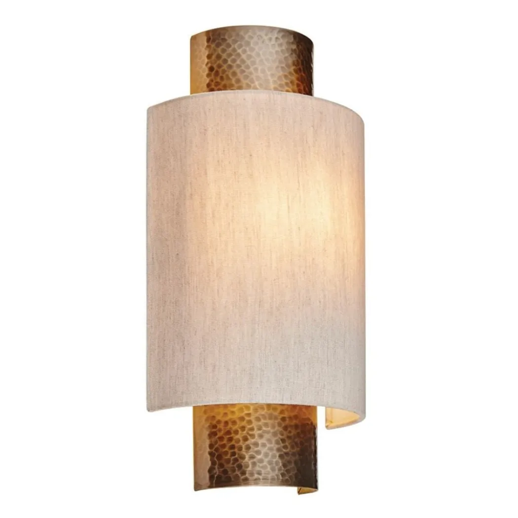 Indara Bronze Wall Light with Grey Shade