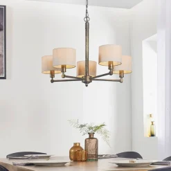 Indara 5-Light Bronze Chandelier Ceiling Pendant