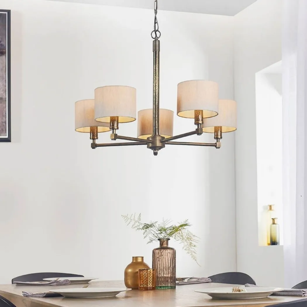 Indara 5-Light Bronze Chandelier Ceiling Pendant