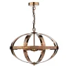 Inga 3 Light Petrol Copper Pendant Ceiling Light