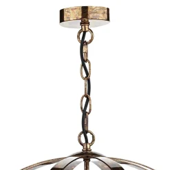 Inga 3 Light Petrol Copper Pendant Ceiling Light