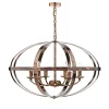 Inga 6 Light Petrol Copper Pendant Ceiling Light