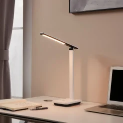 Iniesta Rechargeable White Touch Desk Table Lamp
