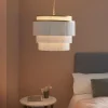 Itziar 3 Light White and Gold Ceiling Pendant