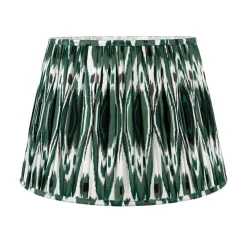 Izara 45cm Green Ikat Pleated Tapered Shade