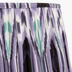 Izara 40cm Lilac Ikat Pleated Tapered Shade