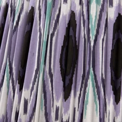 Izara 40cm Lilac Ikat Pleated Tapered Shade
