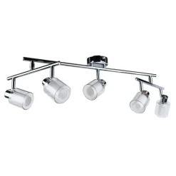 Jacey 5 Light Chrome Ceiling Spotlight Bar