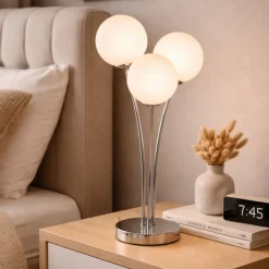 Jackson 3-Light Chrome Table Lamp