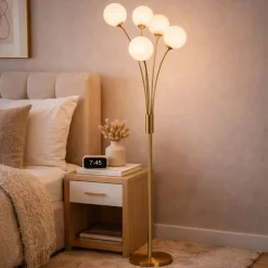 Jackson 5-Light Gold Floor Lamp