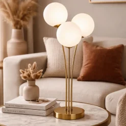 Jackson 3-Light Gold Table Lamp