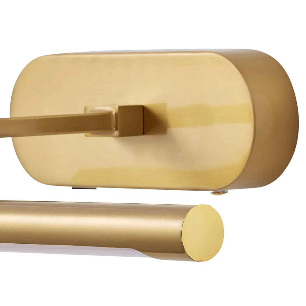 Jana Satin Brass Magnetic LED Picture Light