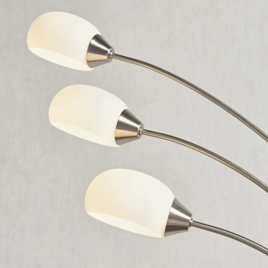 Jaspa 3 Light LED Task Arc Floor Lamp