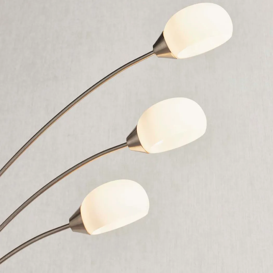 Jaspa 3 Light LED Task Arc Floor Lamp