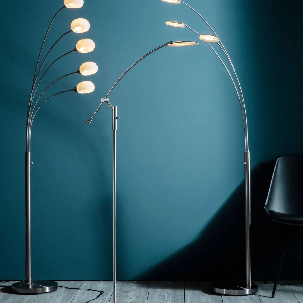 Jaspa 180cm 5 Light LED Task Floor Lamp