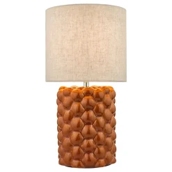 Jayden Orange Ceramic Table Lamp