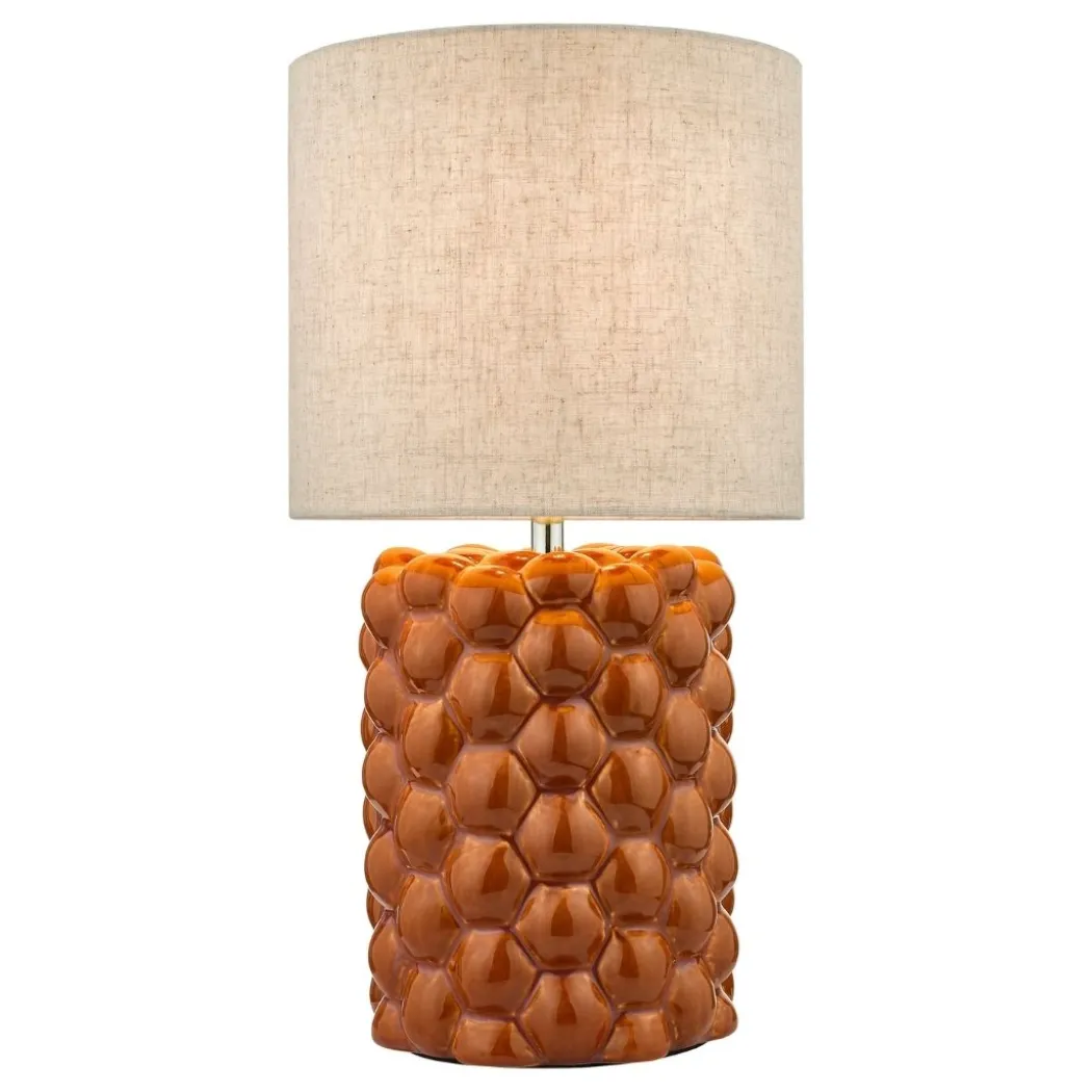 Jayden Orange Ceramic Table Lamp