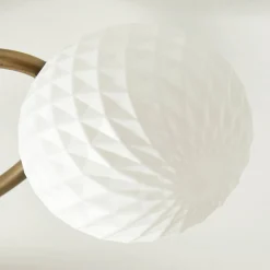 Jaymie 3-Light Antique Brass Semi-Flush Ceiling Light