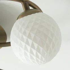 Jaymie 6-Light Antique Brass Semi-Flush Ceiling Light
