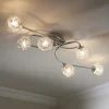 Jaymie 6-Light Chrome Semi-Flush Ceiling Light