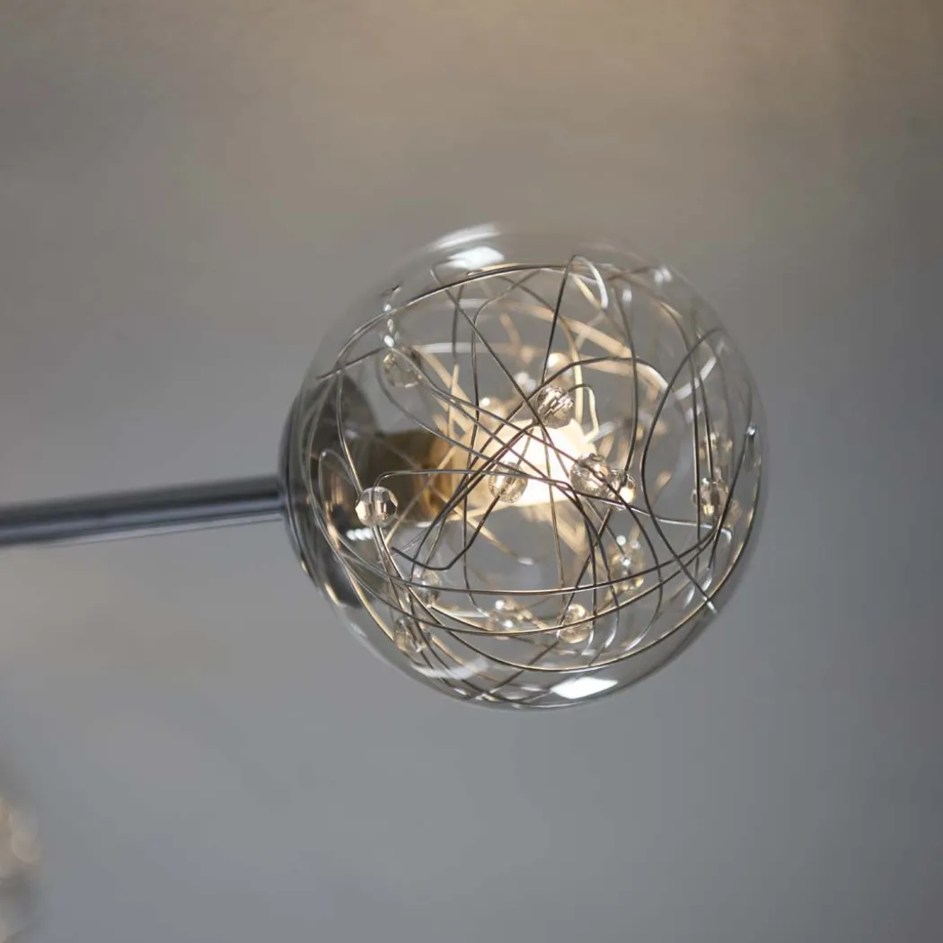 Jaymie 6-Light Chrome Semi-Flush Ceiling Light