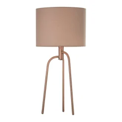 Jerry Antique Copper Tripod Table Lamp