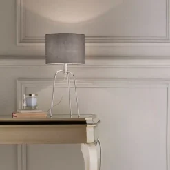 Jerry Polished Chrome Tripod Table Lamp