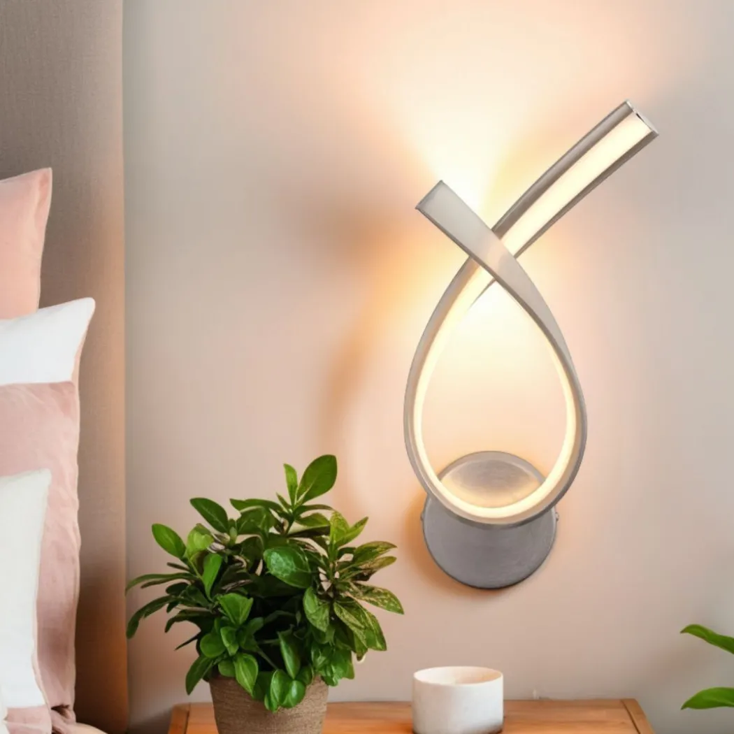 Jetta Satin Nickel LED Wall Light