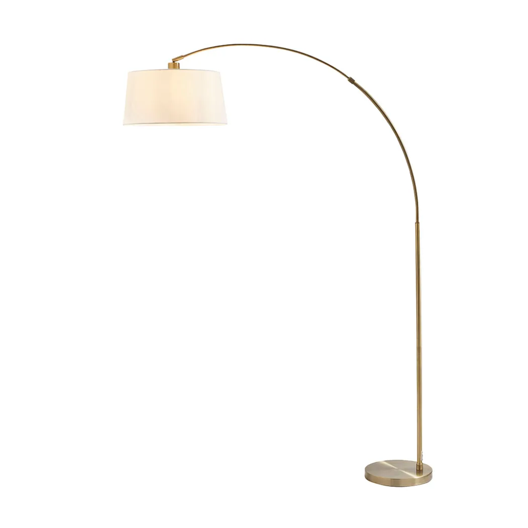 Jive Antique Brass Arc Floor Lamp