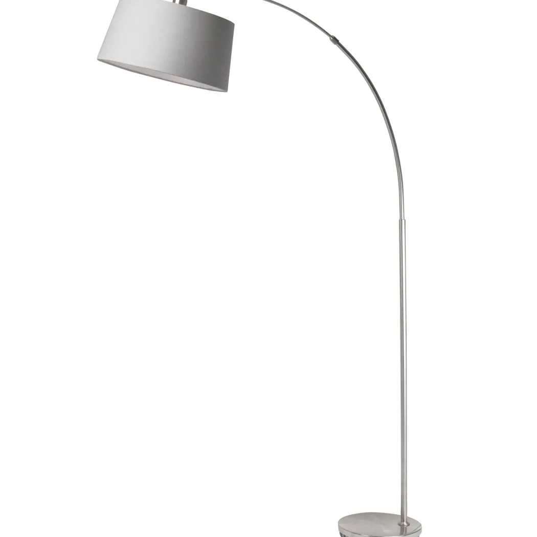 Jive Satin Chrome Arc Floor Lamp