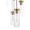 Jodelle 5 Light Polished Bronze Cluster Ceiling Pendant