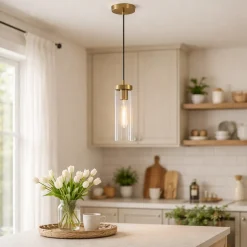 Jodelle Polished Bronze Ceiling Pendant