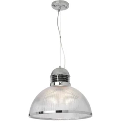 Jodrell Chrome & Clear Pendant Ceiling Light