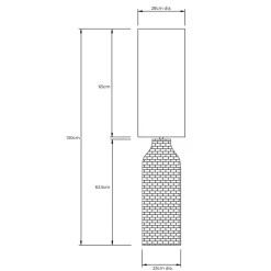Joyce Natural Woven Floor Lamp
