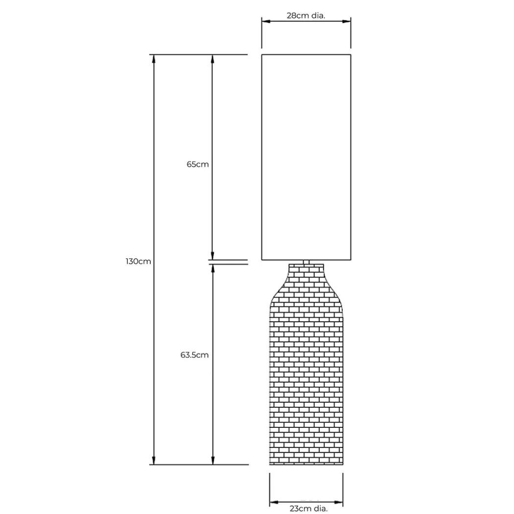 Joyce Natural Woven Floor Lamp