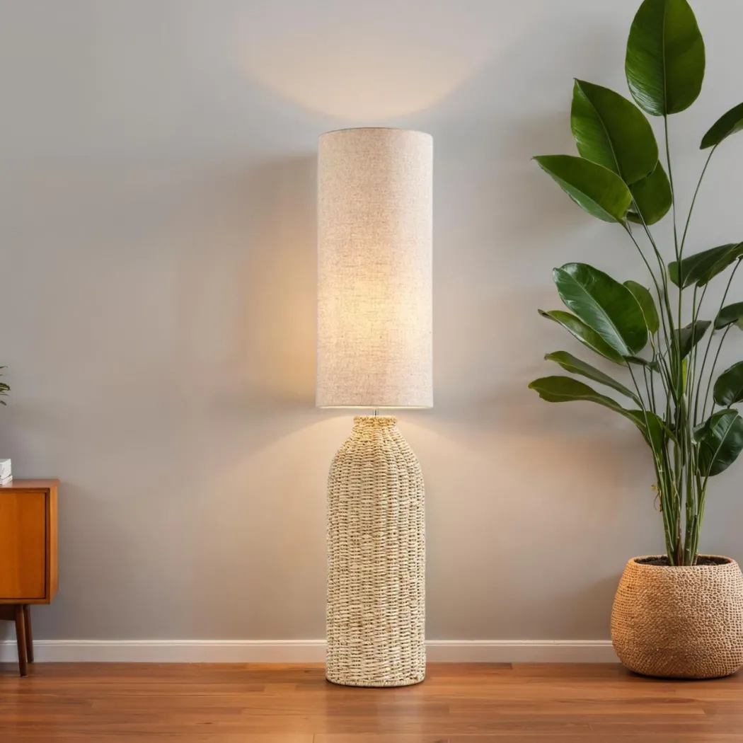 Joyce Natural Woven Floor Lamp