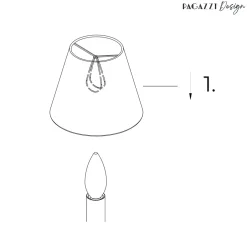 Junia Off White Pleated Candle Shade