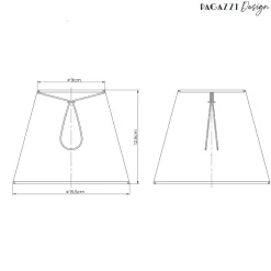Junia Off White Pleated Candle Shade