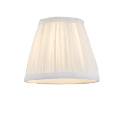 Junia Off White Pleated Candle Shade