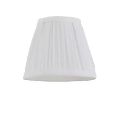Junia Off White Pleated Candle Shade
