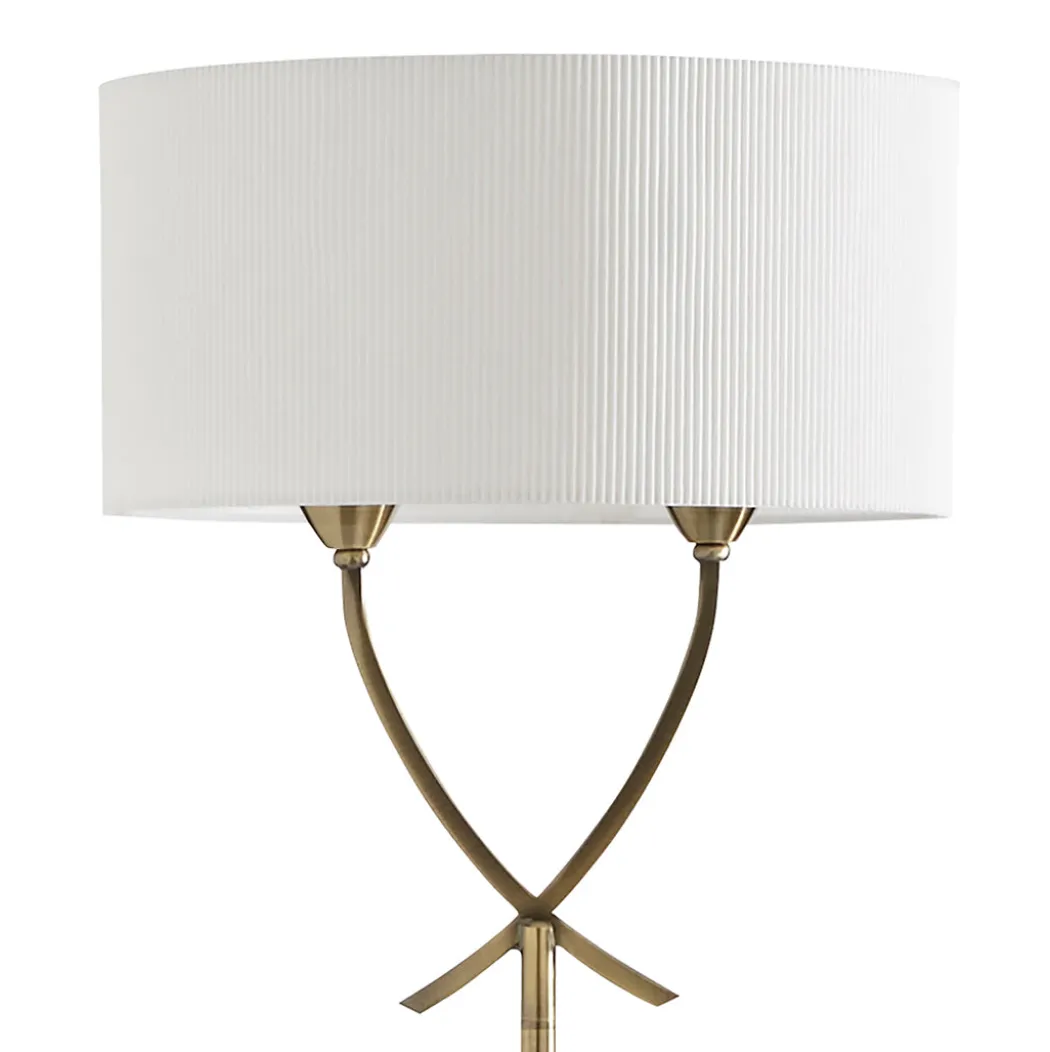 Justina Antique Brass Floor Lamp