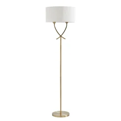Justina Antique Brass Floor Lamp