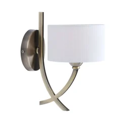 Justina Antique Brass Wall Light