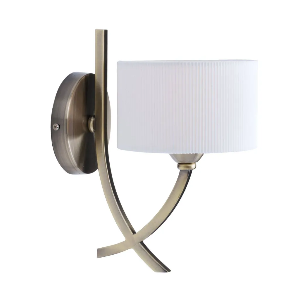 Justina Antique Brass Wall Light