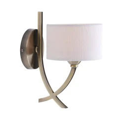 Justina Antique Brass Wall Light