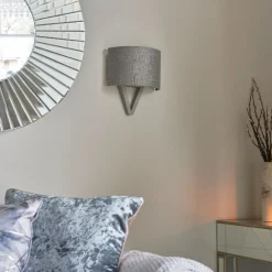 Kaden Grey Wood Wall Light