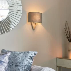 Kaden Grey Wood Wall Light