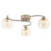 Kaitlin 3-Light Antique Brass Semi-Flush Ceiling Light