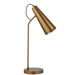 Karna Antique Brass Desk Table Lamp