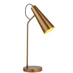 Karna Antique Brass Desk Table Lamp